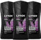 3x Lynx Excite Duschgel Herren Body Wash 250ml