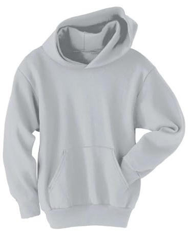 Hanes Boys Eco Smart Pullover Hoodie, Light Steel, X-Large