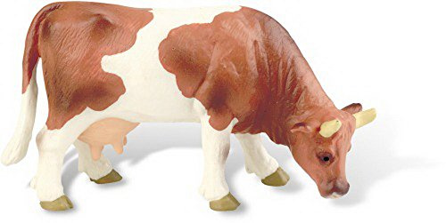 Bullyland 62444 - Spielfigur, Kuh Liesel braun - weiß, ca. 12,3 cm