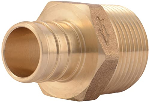 SharkBite UC134LFA 1,9 cm x 1,9 cm MNPT PEX Barb Adapter Einzelhandelsverpackung