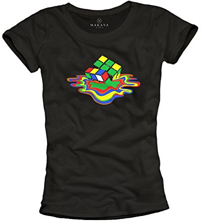 Sheldon Zauberwürfel T-Shirt - Lustige Tshirts Geschenke Theory - schwarz Größe L