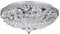 lux.pro Deckenleuchte Kunst-Kristalle Ø40cm Kristalleuchte Deckenlampe Lampe Chrom
