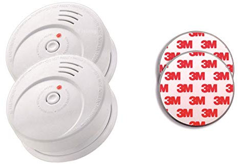 Jeising GS506 G 2er Set Rauchmelder mit 10 Jahres Batterie inkl. 2 x Magnetbefestigung 3M Premium selbstklebend