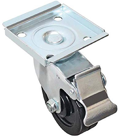 Replacement Industrial Braked Castor Wheel, Single Pack, AB328 | Protects floors and locks securely to prevent slipping, keeping heavy commercial catering equipment stable and safe.