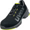 Uvex 1 Halbschuh, Sicherheitsschuhe S2 SRC, Arbeitsschuhe für Damen & Herren, Schwarz/Lime, Größe 46