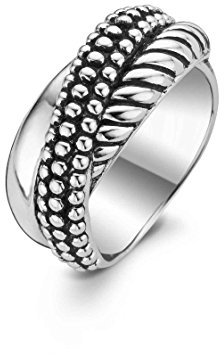 Ti Sento Damen-Ringe 9 k (375) Silber Rundschliff Cubic Zirconia