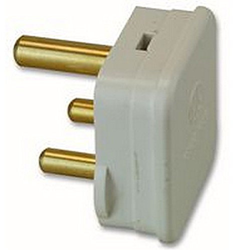 15A FUSED ROUND PIN PLUG (5A FUSED) Connectors Electrical, 15A FUSED ROUND PIN PLUG (5A FUSED), Current Rating: 15A