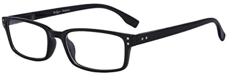 Eyekepper Klassische Qualitätslesebrille rechteckige Fassung mit Federscharnier in Schwarz +0.75