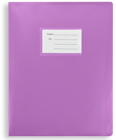 Arpan Classeur de présentation A4 62 pochettes 124 pages Couverture souple Bleu/rose/noir/rouge/violet