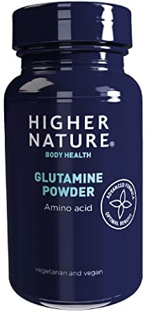 Higher Nature - Glutamine Powder - Amino Acid - Pure Glutamine for Gut Health - Vegetarian & Vegan - 200g