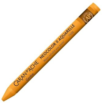 Caran Dache NEOCOLOR II : Artists Watercolour Crayons : FAST ORANGE