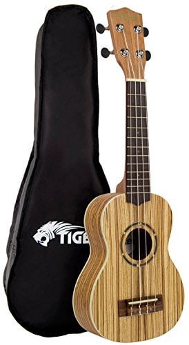 TIGER UKE16-NT Ukulele, 53 cm, Zebranoholz