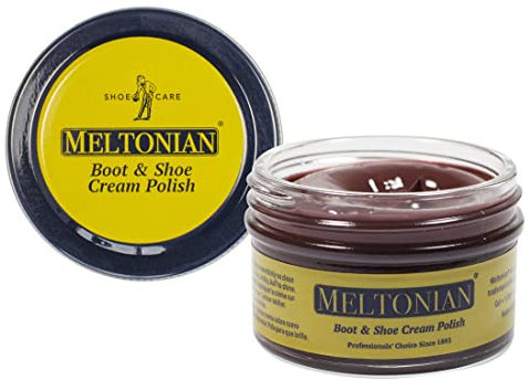 Meltonian Crema | Russet 068 | Pulidor de zapatos de alta calidad para cuero y cuero sintético (sintético) | Uso en botas, zapatos, cinturones, guantes, bolsos y accesorios | Acondicionador de cuero |