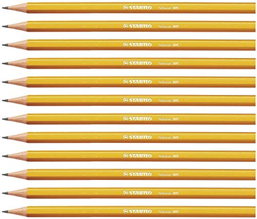 STABILO - Bleistift - Schwan in gelb - Härtegrad HB - 12er Pack
