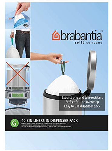 Brabantia Bin Liner G, 30 Litre - 100 Bags
