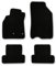 Bär-AfC Auto Fußmatten Basic passend für Renault Megane 3 Typ Z 2008-2016, Autoteppiche Nadelvlies Schwarz, Rand Kettelung Schwarz, Set 4-teilig, RE03251