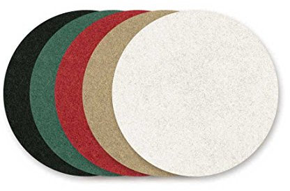 RETOL Normalpads, 150 mm, weiß, f. Mehrscheibenmaschinen, Polyester (10 Stk.)