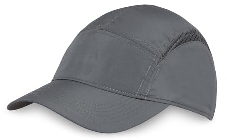 Sunday Afternoons Aerial Cap - Running Hat for Men & Women - UPF 50 - Breathable, Performance Workout Cap, Trail & Gym Hat, Womens & Mens Running Caps - Gray, M/L