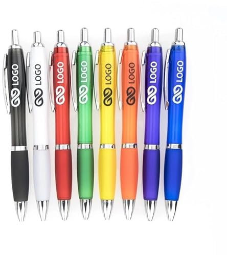 WPRO 100x Kugelschreiber mit Aufdruck Philipp, weiß -personalisierte Streuartikel für Messe, Event & Promotion – Stifte mit Firmenlogo individuell gestaltbar