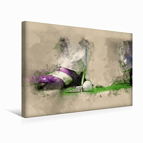Premium Textil-Leinwand 45 x 30 cm Quer-Format Golf ist wunderbar | Wandbild, HD-Bild auf Keilrahmen, Fertigbild auf hochwertigem Vlies, Leinwanddruck von Peter Roder