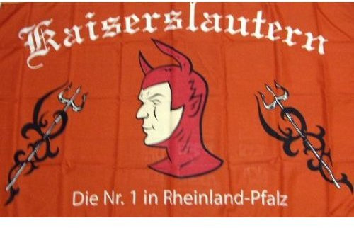 FRIP - Kaiserslautern Teufel Fussball Fahne Flagge Grösse 1,50x0,90m