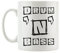 Pixxprint J.Roxx Drum´n´Bass Tasse, ca. 300ml Fassungsvermögen, Keramik Weiß, Spülmaschinenfest