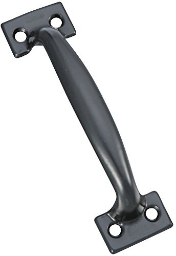 National Hardware V171 6-1/2 Inch Pulls in Black, Pack of 1 , Galvanized - N116-699