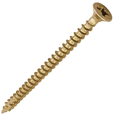 TIMCO C2 Strong-Fix Multi-Purpose Premium Countersunk Gold Woodscrews - 4.0 x 60 - Box of 200
