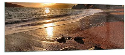 ARTTOR Glasbild 140x50cm Wandbild Glasdruck Landschaften Maritim - 2527