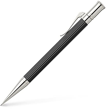 Graf von Faber-Castell - Drehbleistift Classic Ebenholz, 0,7 mm | Edler Schaft aus Ebenholz mit platinierten Metallteilen, Härtegrad B