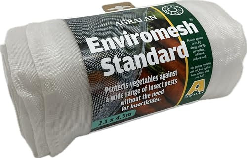 RHS Agralan Enviromesh Fine Garden Insect Netting Mesh For Crop & Vegetable Pest Protection (Standard - 2.1m x 4.5m)