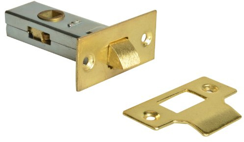 Forge 65mm Tubular Mortice Latch with Brass Finish