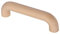 GedoTec Möbelgriff Kiefer Stangengriff rund Holzgriff aus Holz | Bogengriff Kiefer Natur | Schubladengriff 96 mm | Griff für Schranktüren - Schubladen - Möbel | 1 Stück - Schrankgriff mit Schrauben