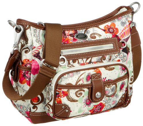 Oilily Tropical Birds S Shoulder Bag Cream-White