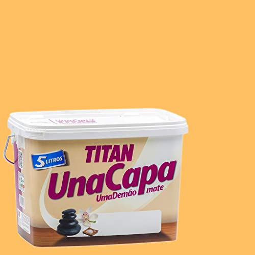 Titan 69633305 - Pintura plástica mate OCRE MEDIO Titan UNA CAPA