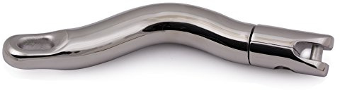 Ankerwirbel Ankerverbinder Edelstahl 220 mm für 6 / 8 mm Kette gebogen | Poliert | Für 6/8 mm Kettendicke | Länge: 220 mm | Durchmesser: 28 mm