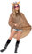 Smiffys Party Poncho Girafe, avec le sac de Cordon