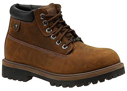 Skechers Sergeants Verdict Uomo Stivali, Dark Brown Waterproof Crazyhorse Leather, 46 EU
