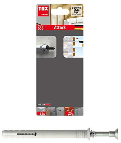 TOX Tassello a chiodatura Attack 6x60 mm + vite, 10 pz, 017702141