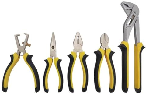 Toolland HPSET1 Chrom-Vanadium-Stahl Zangenset (5-er pack)