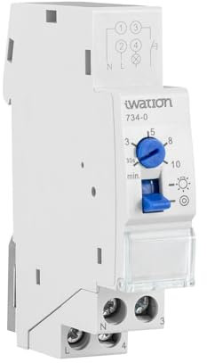 LEDKIA LIGHTING Reloj de Escalera 30 segundos-10 minutos, Man/Aut