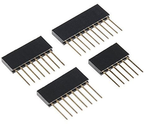 Stackable Header Kit Designed for and Compatible with Arduino Uno R3, Leonardo and Other Arduino Development Boards