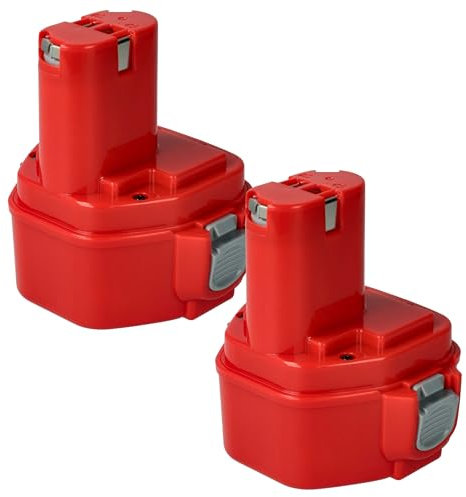 vhbw 2X Akku kompatibel mit Makita 6270DWE, 6270DWPE, 6271D, 6271DWAE, 6271DWAET2, 6271DWALE, 6271DWE Werkzeug (3000 mAh, NiMH, 12 V)