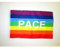 BANDIERA ARCOBALENO PACE 45x30cm - BANDIERINA PACE - RAINBOW FLAG 30 x 45 cm cordicelle - AZ FLAG