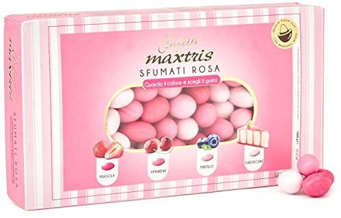 Confetti Maxtris, Sfumato Rosa, 1 kg - 1000 gr (Il pacchetto può variare)