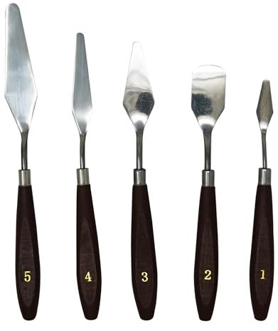 Dapetz® Artist Palette Pittura Spatola Set di coltelli 5pc pittura a olio pittura su tela