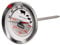Xavax 2-in-1 Bratenthermometer aus Edelstahl (gleichzeitige Messung von Gar- und Ofentemperatur, spülmaschinengeeignet) silber