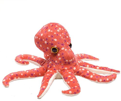 Wild Republic 15255 Republic Hug 'ems Plüschtier, Kuscheltier, Oktopus, Tintenfisch 18 Cm, Krake