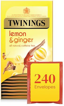 Twinings Lemon & Ginger Enveloped Tea Bags (12x20)