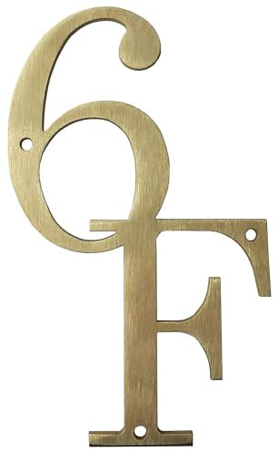 GUIZZO Creart - Numero Civico Esterno in Ottone Artigianale, Targa Personalizzata con Numeri Civici Esterni, Fori e 2 Cifre Made in Italy, Targhetta Personalizzata Porta Ingresso, Uso Esterno 8x16H cm